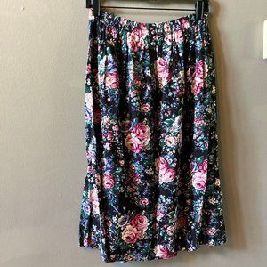 Vintage 80's English Granny Core Skirt Set by UNI Mondo